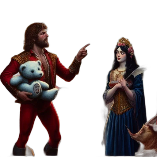 concept art, fantasy art, pixel art, 3d render transparent PNG cut-out