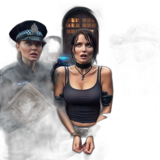 concept art, photorealistic, fantasy art, cyberpunk transparent PNG cut-out