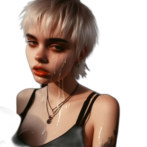 face, jewelry, creature, hair transparent PNG cut-out