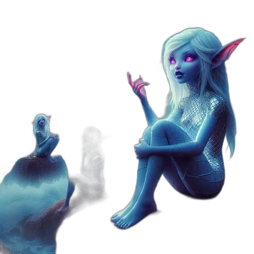 creature, dragon, staff, mask transparent PNG cut-out
