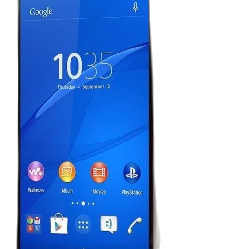 sony, xperia, smartphone, blue transparent PNG cut-out