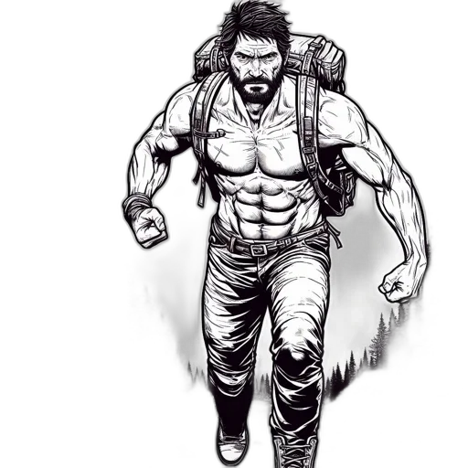 comic book art, pencil sketch, concept art, cartoon transparent PNG cut-out