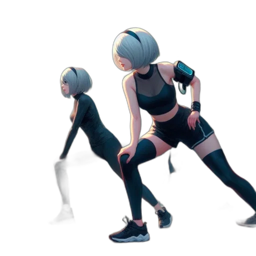 robot, concept art, 3d render, cyberpunk transparent PNG cut-out