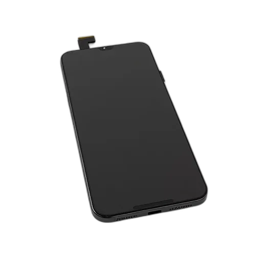 black, smartphone, screen, detached transparent PNG cut-out