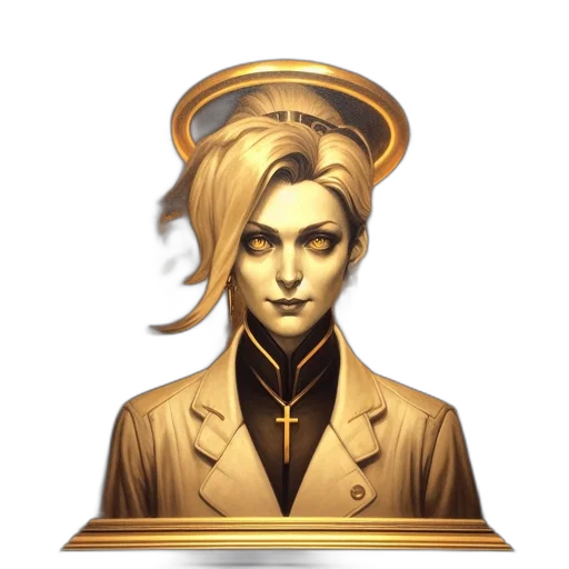 staff, crown, face, concept art transparent PNG cut-out