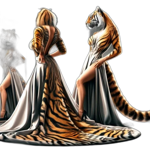 dress, animal, concept art, fantasy art transparent PNG cut-out