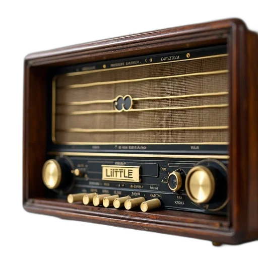 close-up, view, vintage, radio transparent PNG cut-out