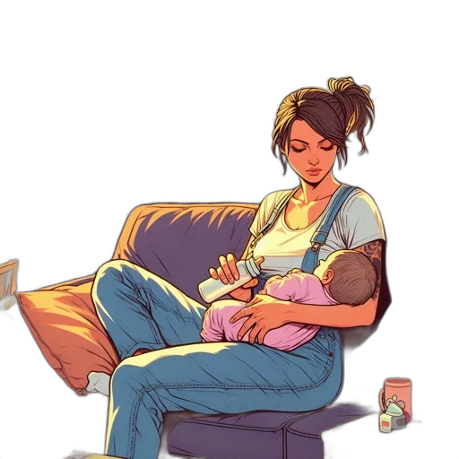 concept art, comic book art, pixel art, watercolor transparent PNG cut-out