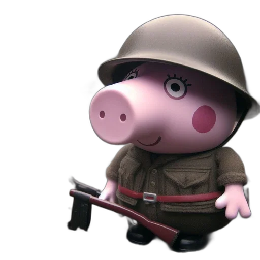 weapon, animal, hat, 3d render transparent PNG cut-out