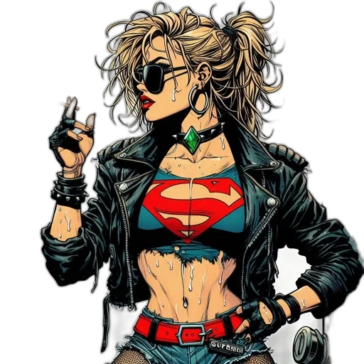 jewelry, jacket, comic book art, cartoon transparent PNG cut-out