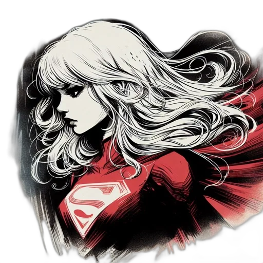 face, mask, hair, comic book art transparent PNG cut-out