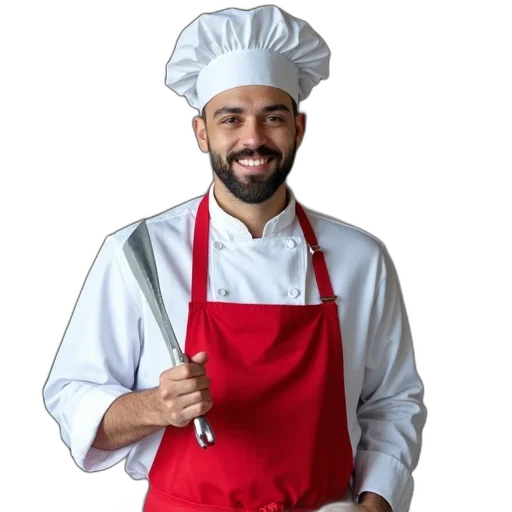 staff, food, hat, face transparent PNG cut-out