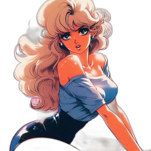 dress, anime, comic book art, cartoon transparent PNG cut-out
