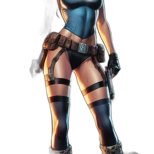 concept art, comic book art, cyberpunk, fantasy art transparent PNG cut-out