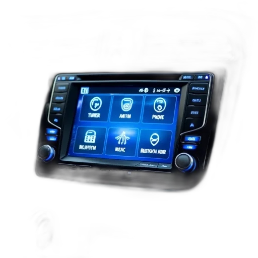 car, modern, stereo, system transparent PNG cut-out