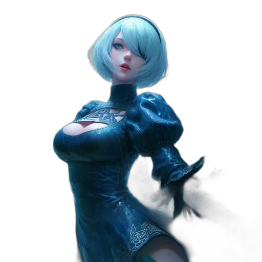 robot, dress, jacket, staff transparent PNG cut-out
