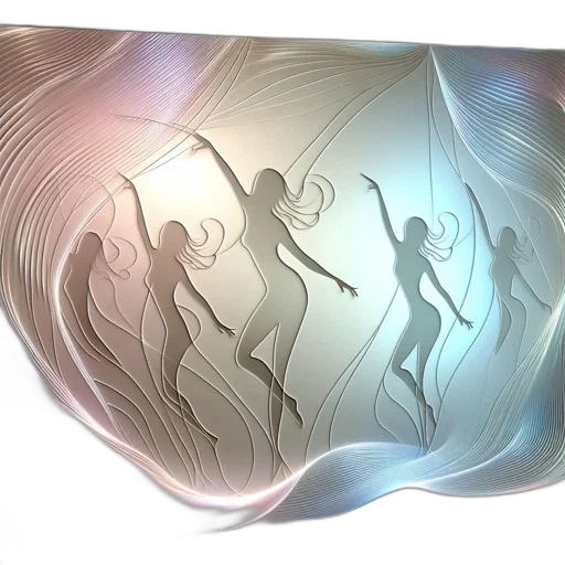 jewelry, hair, concept art, 3d render transparent PNG cut-out