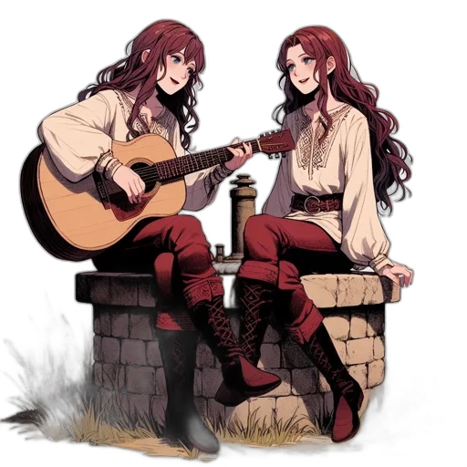 concept art, pixel art, fantasy art, anime transparent PNG cut-out