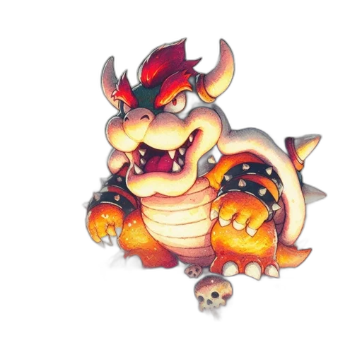 dragon, creature, staff, animal transparent PNG cut-out