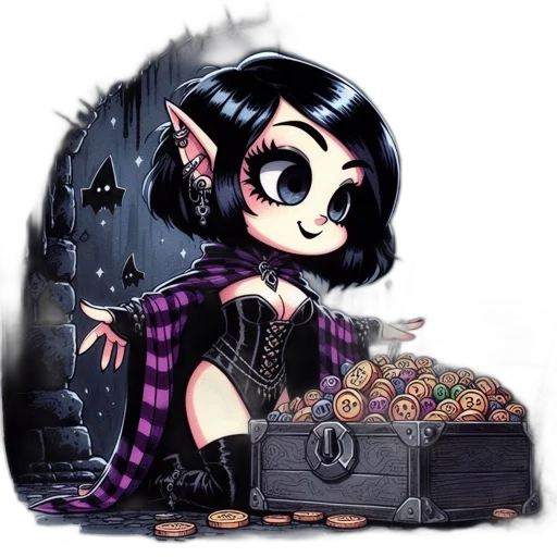 fantasy art, concept art, pixel art, cartoon transparent PNG cut-out