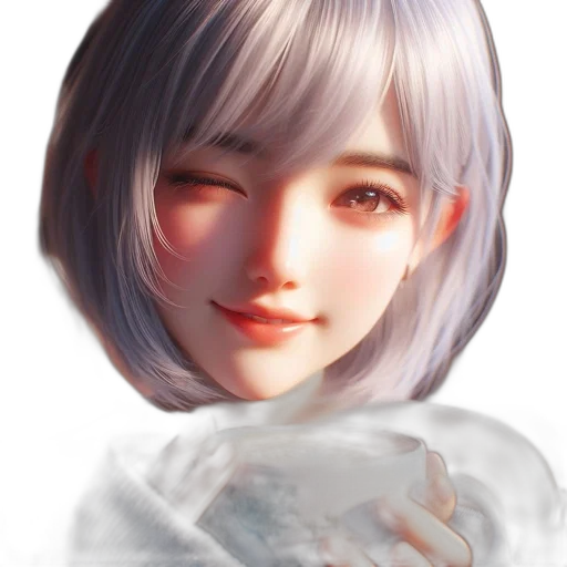 face, robot, mask, hair transparent PNG cut-out