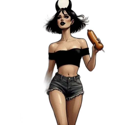 comic book art, concept art, fantasy art, cartoon transparent PNG cut-out