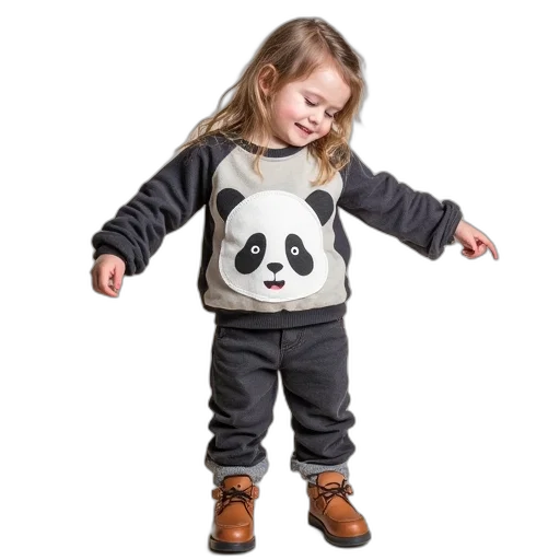 jacket, animal, sweatshirt, panda transparent PNG cut-out