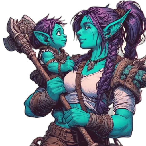 staff, fantasy art, concept art, comic book art transparent PNG cut-out