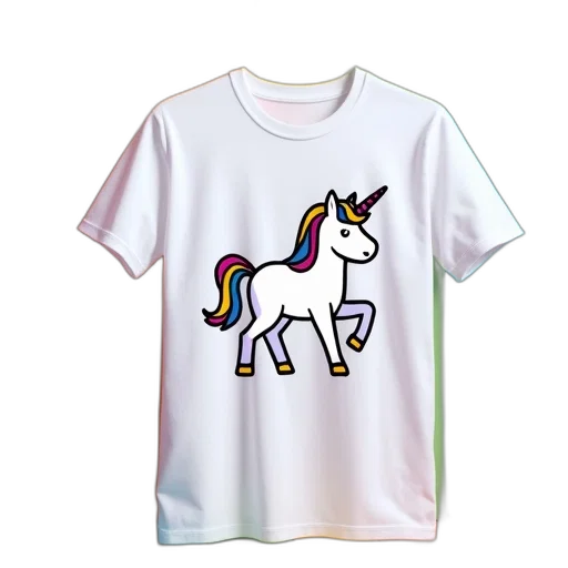 3d render, vaporwave, white, t-shirt transparent PNG cut-out