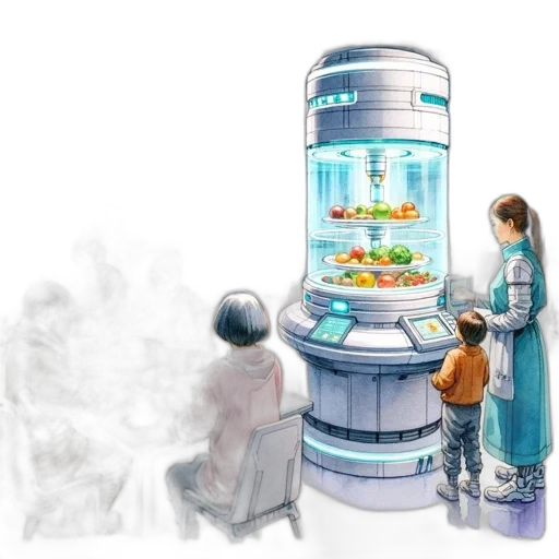 robot, bottle, concept art, 3d render transparent PNG cut-out