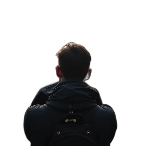 jacket, staff, face, robot transparent PNG cut-out