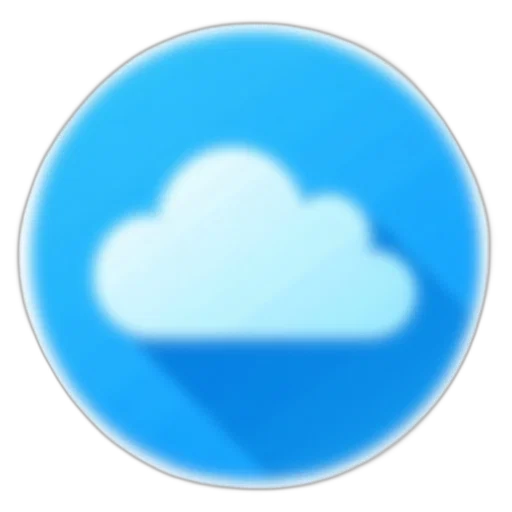 3d render, blue, cloud, computing transparent PNG cut-out