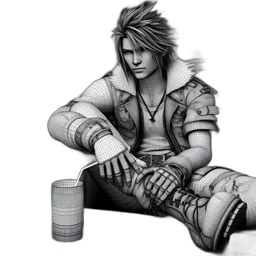 concept art, fantasy art, comic book art, 3d render transparent PNG cut-out