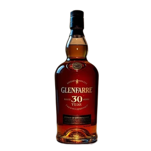 bottle, glenfarres, year, old transparent PNG cut-out