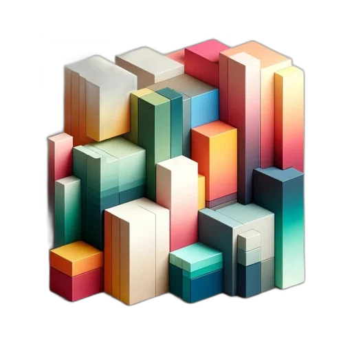building, furniture, 3d render, pixel art transparent PNG cut-out