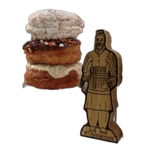food, stack, donuts, tiny transparent PNG cut-out