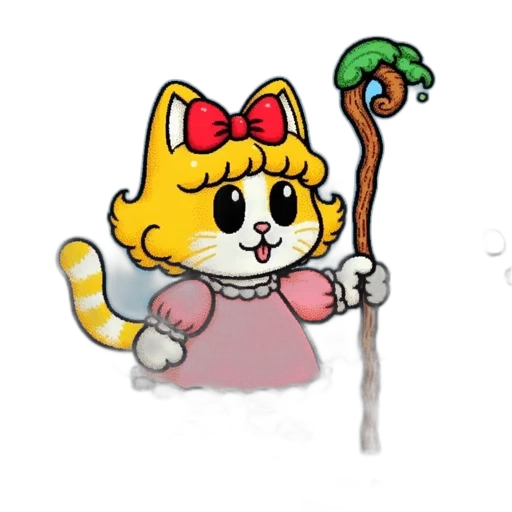 staff, weapon, animal, cartoon transparent PNG cut-out