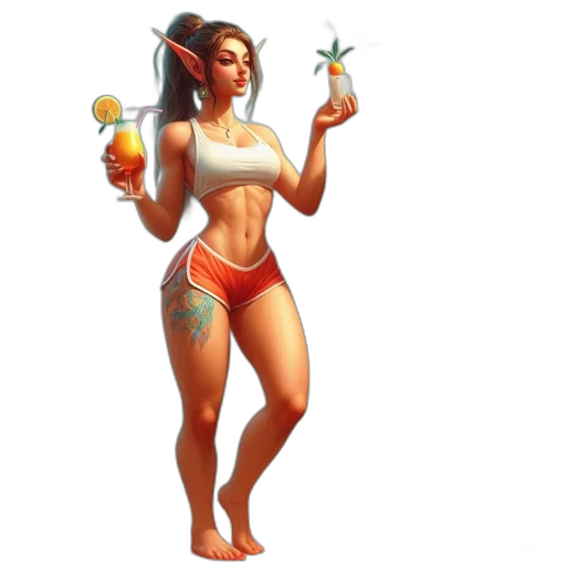 concept art, pixel art, fantasy art, 3d render transparent PNG cut-out