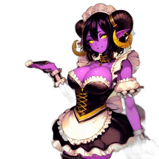 dress, staff, mask, fantasy art transparent PNG cut-out