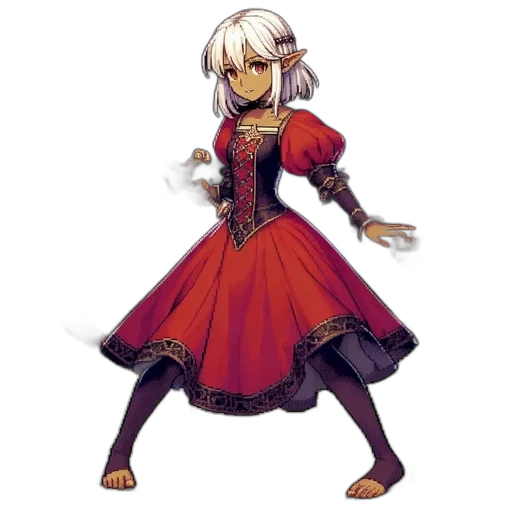 dress, staff, weapon, mask transparent PNG cut-out