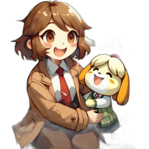 staff, animal, jacket, weapon transparent PNG cut-out