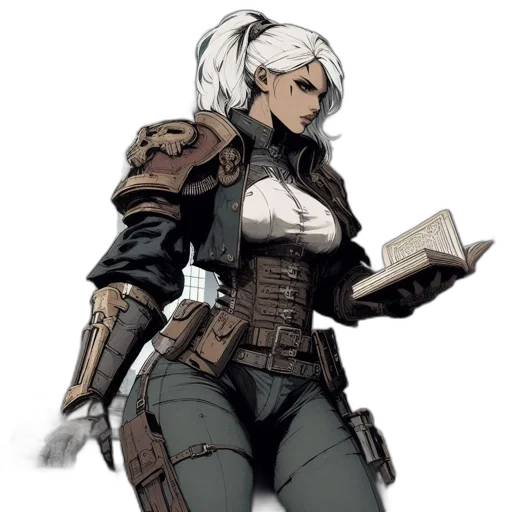 jacket, staff, weapon, concept art transparent PNG cut-out