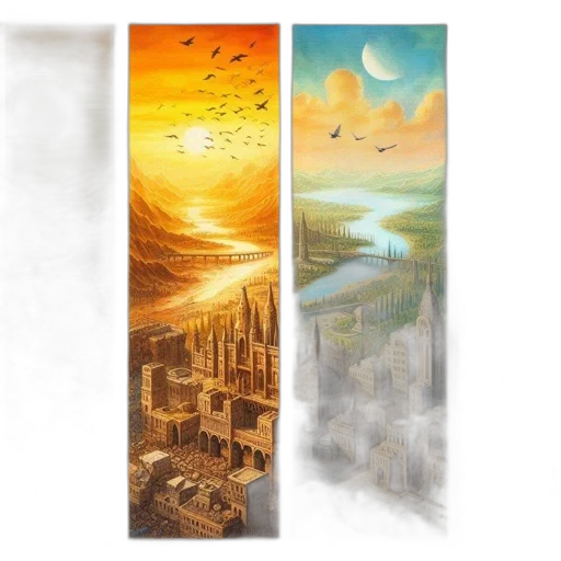 concept art, fantasy art, pixel art, watercolor transparent PNG cut-out