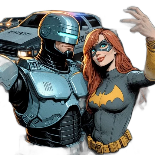 comic book art, concept art, fantasy art, cartoon transparent PNG cut-out