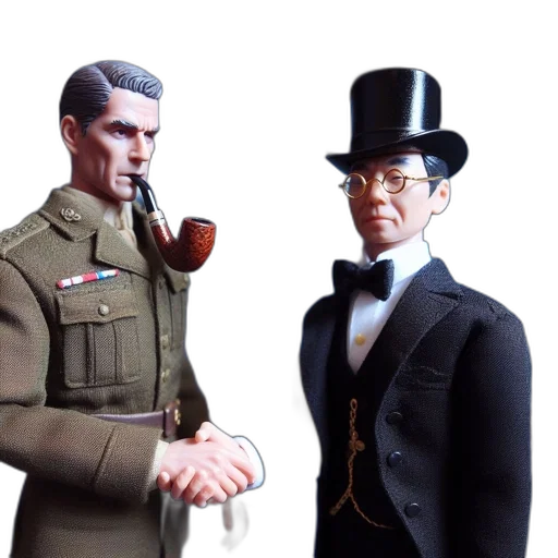 staff, concept art, 3d render, two transparent PNG cut-out