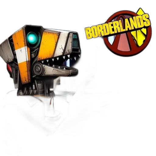 robot, staff, concept art, 3d render transparent PNG cut-out