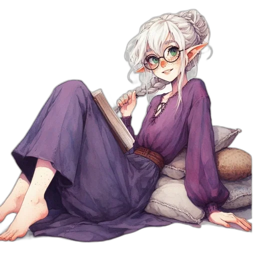 staff, dragon, dress, creature transparent PNG cut-out