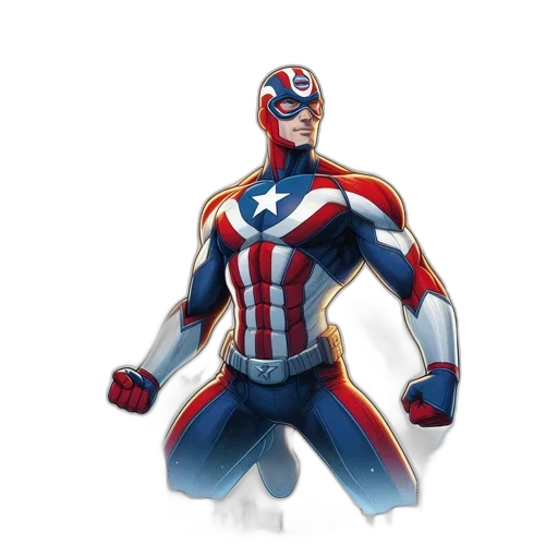comic book art, concept art, 3d render, cartoon transparent PNG cut-out