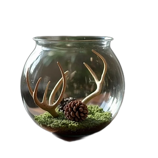 creature, bottle, crown, tree transparent PNG cut-out