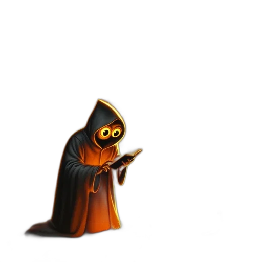 staff, mask, creature, jacket transparent PNG cut-out